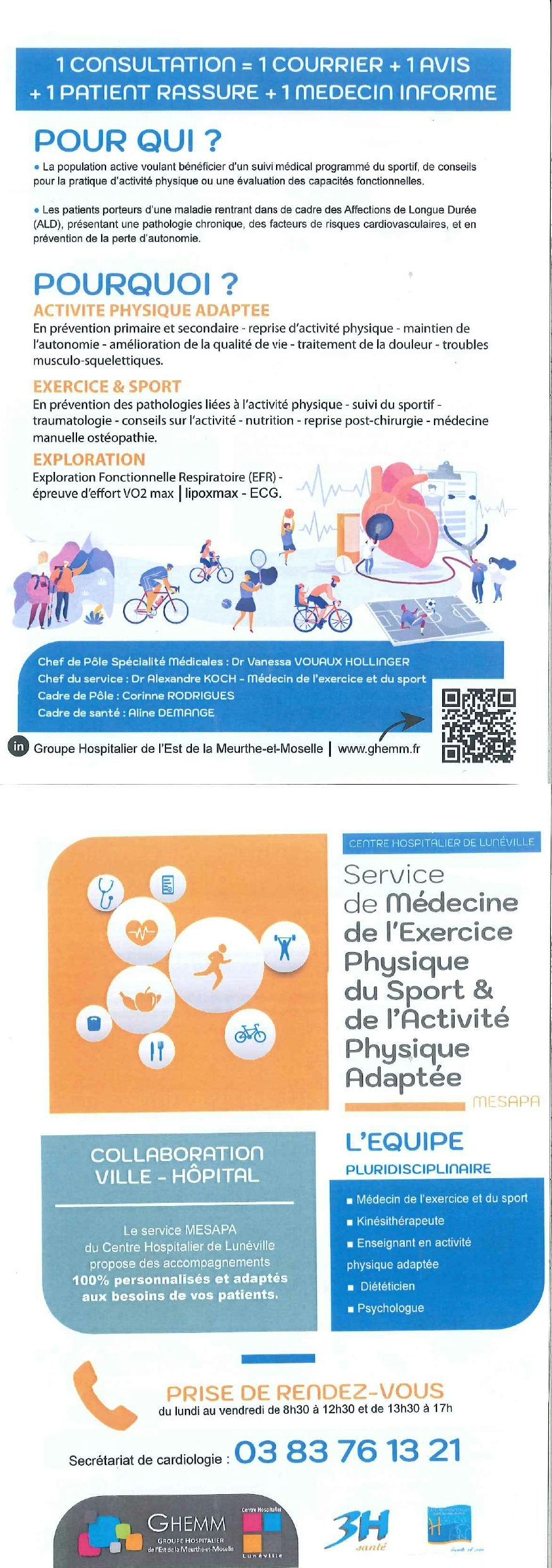Service de Médecine de l'Exercice Physique du Sport et de l'Activité Physique Adaptée Service de Médecine de l'Exercice Physique du Sport et de l'Activité Physique Adaptée