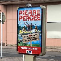 Affiche publicite Lacs Pierre Percee